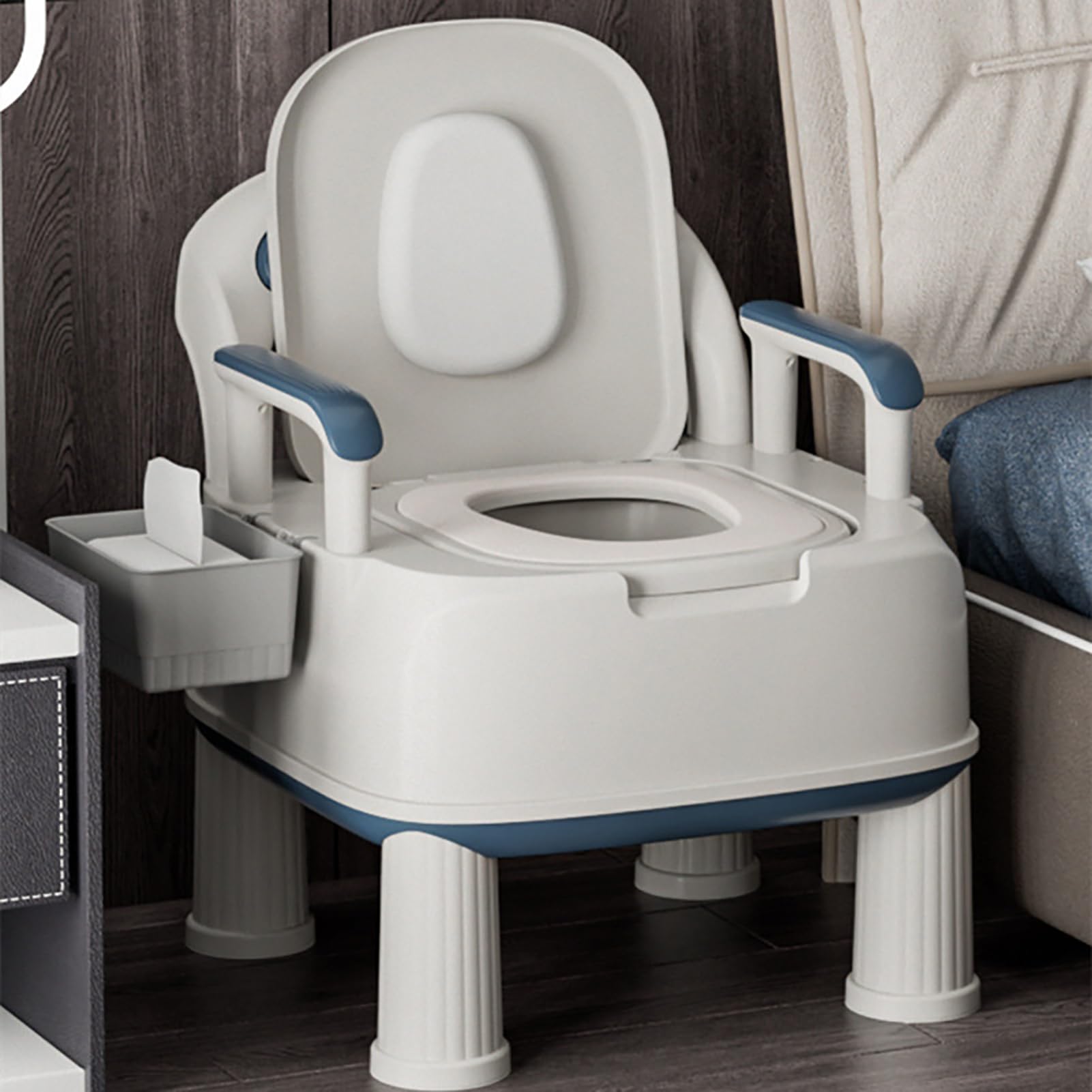 COMMODE CHAIR ポータブルトイレ 新品未使用 Amazon.com - 3 in 1 Bedside Commode, Heavy Duty Commode Chair with
