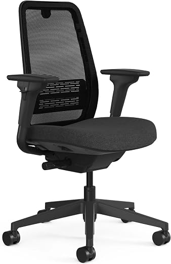 Steelcase Personality Plus Ergonomic Office Chair for Work &amp; Home | Adjustable Lumbar Support | Computer Desk Chair with A...