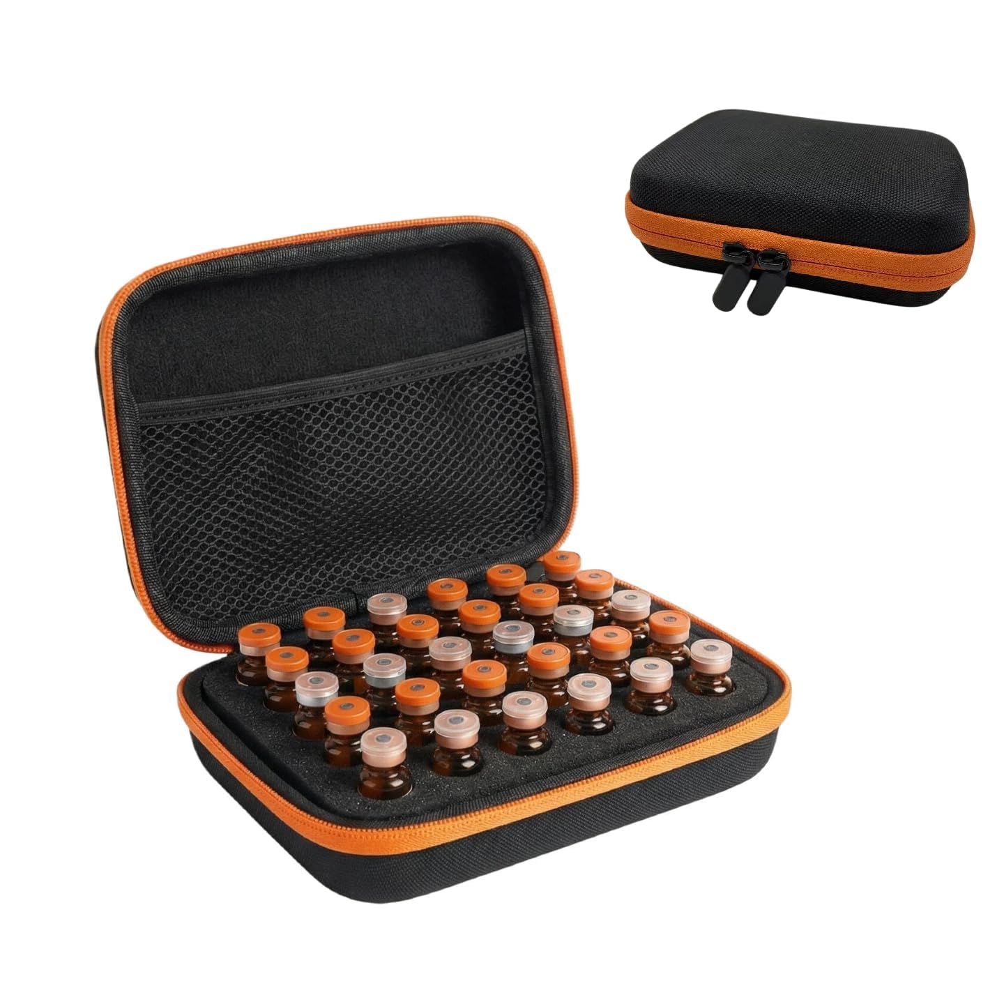30 Slots Vial Storage Case for Fridge, Portable Vial Organizer Box Fits 1ml–3ml Vials with Hand Strap-image-17