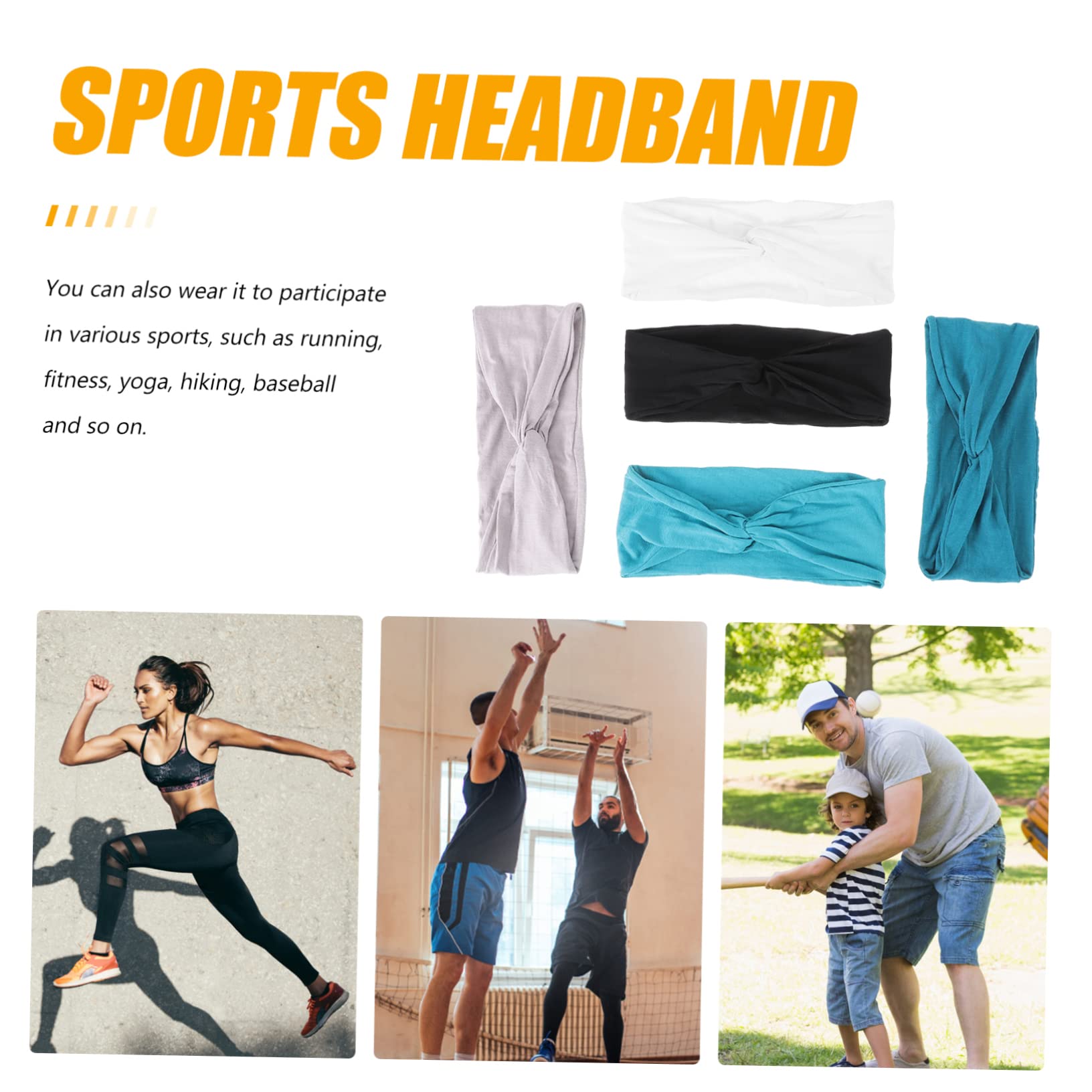 25 Pezzi Fasce Sportive Fasce antisudore Fasce Fasce Sportive Fascia for Bambini Fasce Fitness Fasce atletiche Fascia da Tennis Sciarpa Miss Yoga Poliestere spandex/3286