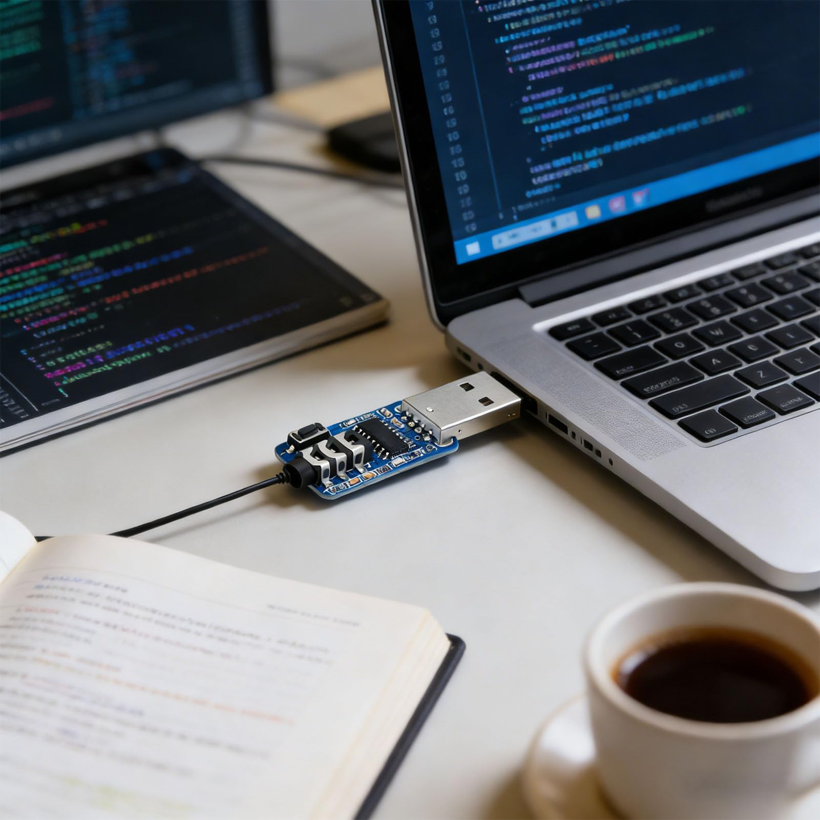 Dispositivo USB per Esercitarsi, Spina CW Key Trainer da 3,5 Mm, Migliora le abilità del Codice Morse, Connessione Perfetta