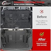 Vista 5 de Alfombrillas Compatibles con Dodge Durango 2016-2025 2026 de 6 Asientos, Alfombrilla de Carga, Protector para Asiento Trasero, Forro para Maletero