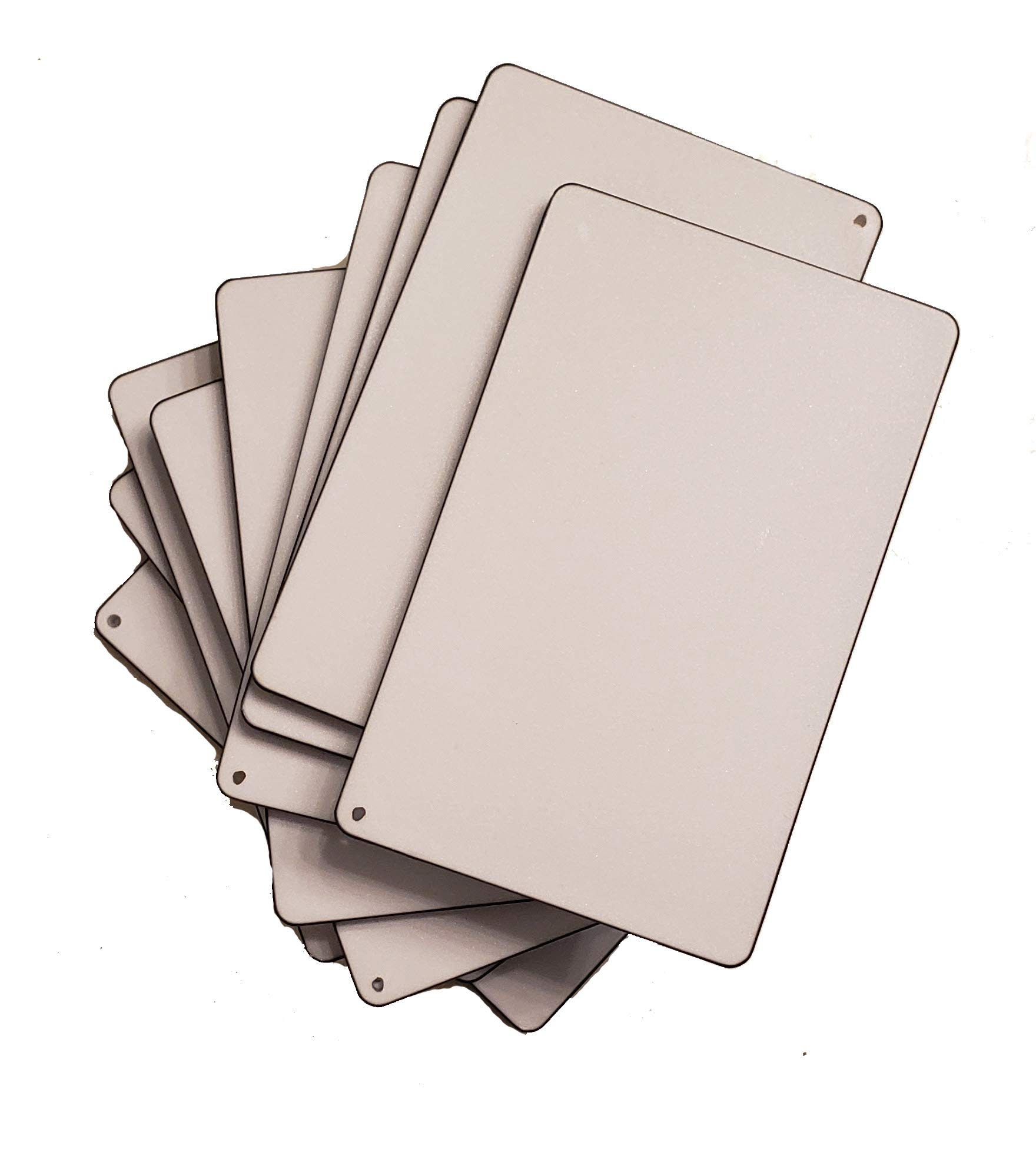 10 Rectangular Keychain Blank Sublimation Heat Thermal Transfer Coating Black & White Polymer PVC 2 X 3 Inches