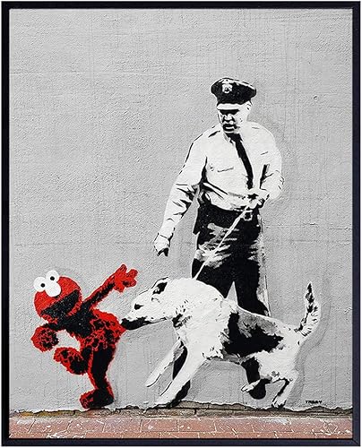 Arte callejero de arresto policial, decoración de pared de graffiti, póster de 8 x 10 pulgadas, decoración del hogar para sala de estar, oficina,