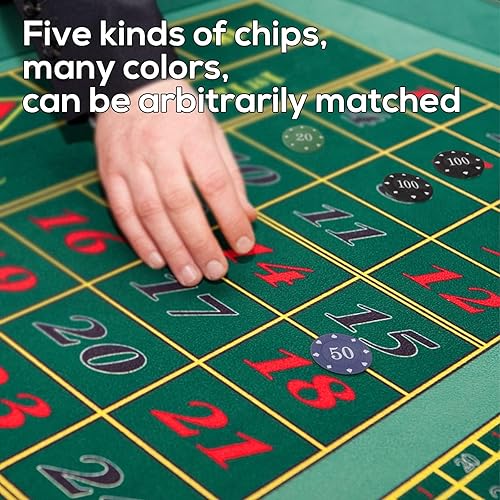 Miniatura 5 de Fichas de póquer, fichas de póquer profesional, juego de fichas de póquer de denominación, juego de fichas de póquer Texas Hold, fichas de póquer