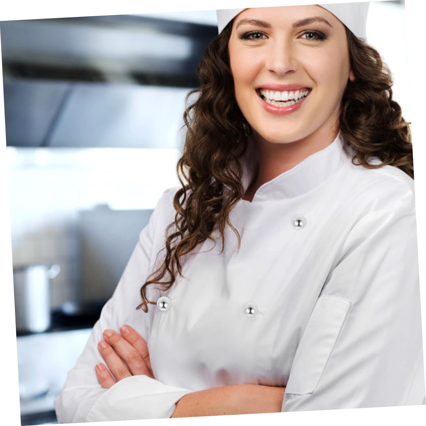 NUOBESTY 300piezas Botones De Chef Creativos Para Ropa y Manualidades Prácticos y Versátiles Para Reemplazo Chaquetas Camisas