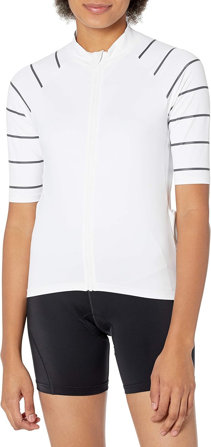  Essentials Women's Short-Sleeve Cycling Jersey : Clothing, Shoes & Jewelry