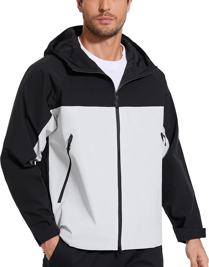 Chaqueta impermeable ligera con capucha para hombre y mujer miniatura 3