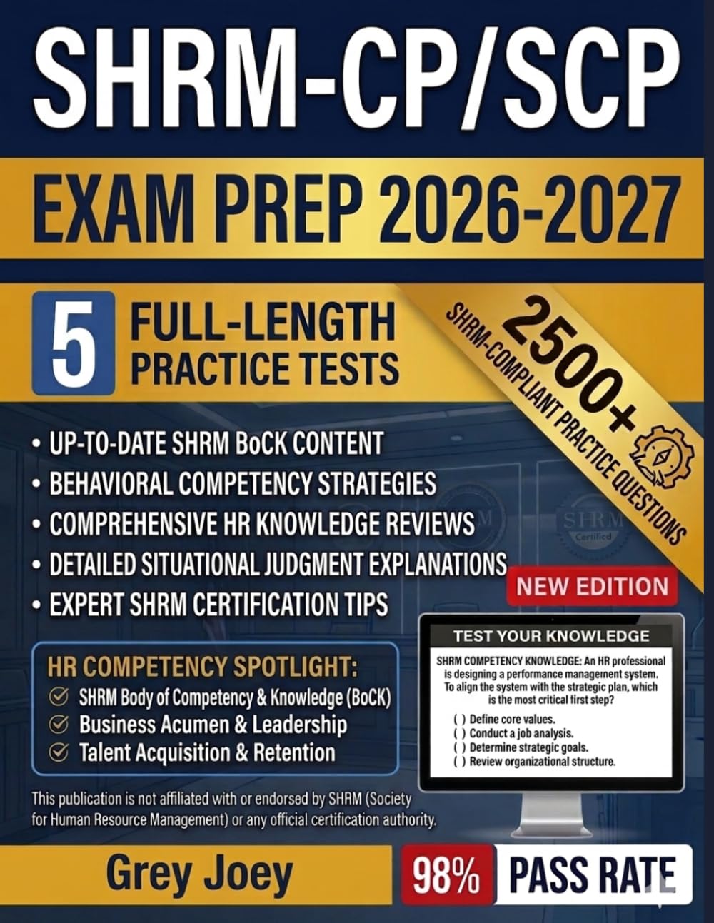 SHRM CP/SCP EXAM PREP 2026-2027: Ultimate Study Guide to Master the BoCK and Ace the Certification