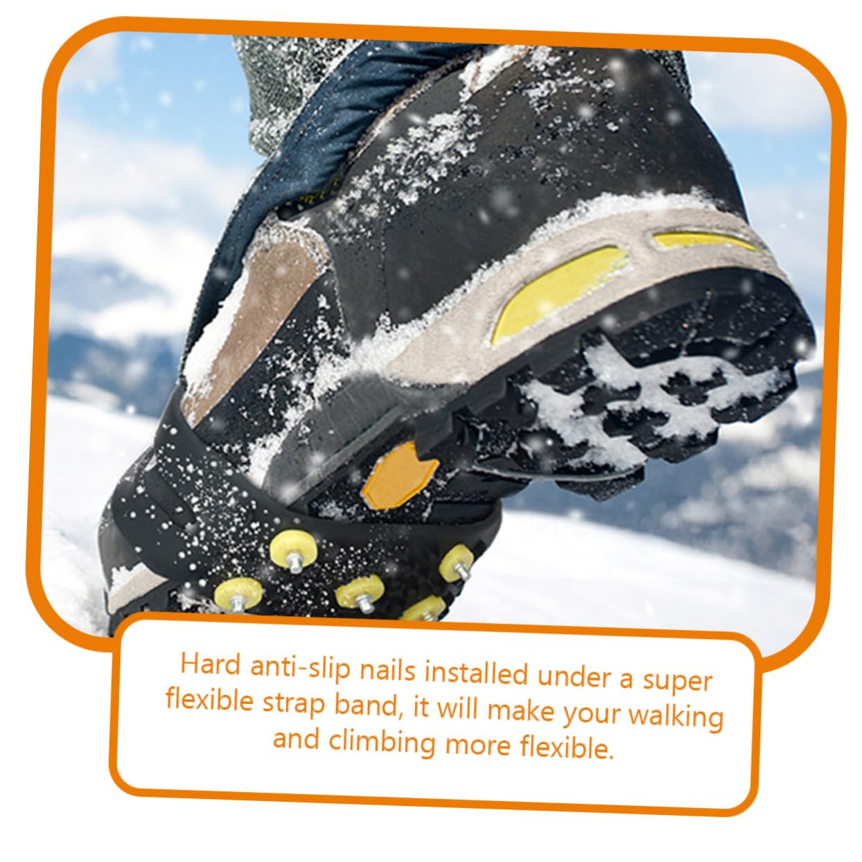 Healeved Crampones Antideslizantes para Zapatos Agarres para Zapatos De Nieve De Invierno Agarre para Zapatos De Nieve Clavos De Tracción para Zapatos Clavos De Agarre para Hielo para