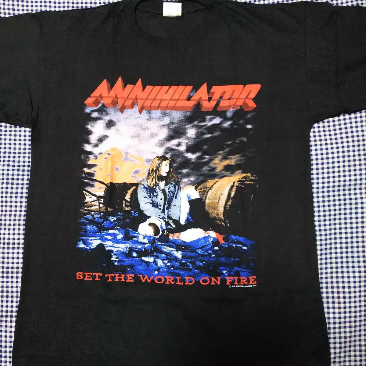 93年 EMF ツアー Tシャツ Amazon.co.jp: 93年 アナイアレイター ツアーTシャツ Annihilator