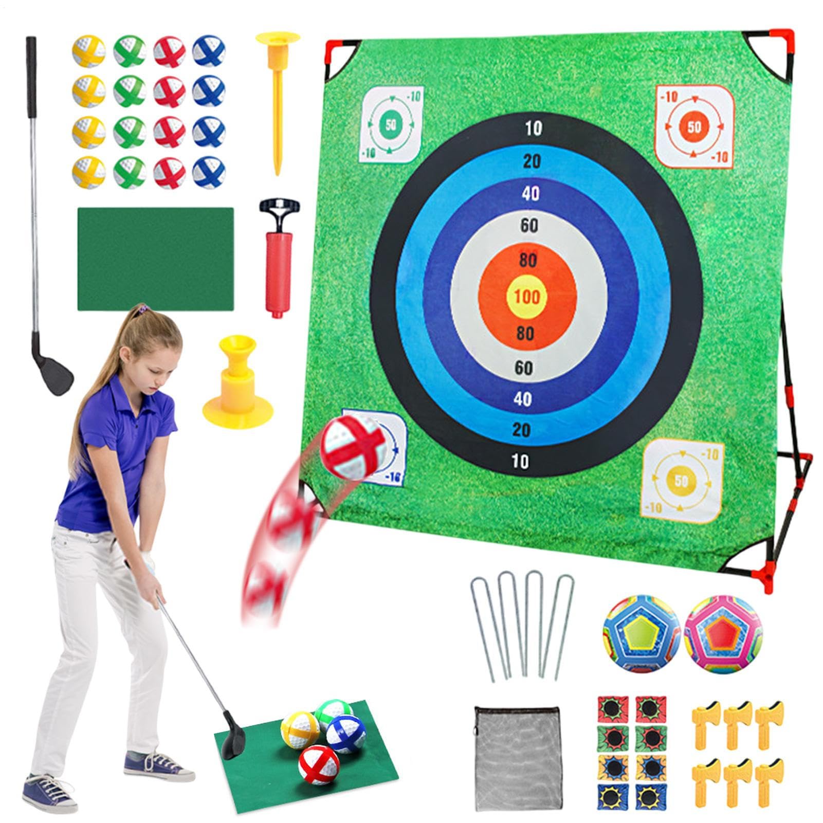 Gioco Di Golf Di Avvicinamento | Set Di Gioco Di Lotta Di Golf Multifunzionale con Club Rimovibile,Attività Educativa All'aperto per Feste E Rafforzamento Di Team