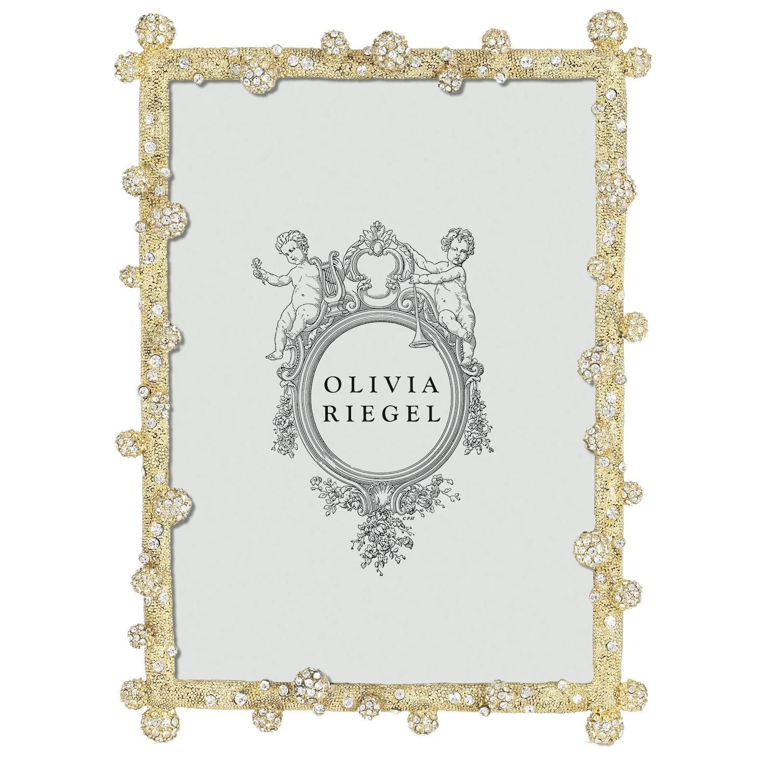 Olivia Riegel Odyssey Gold Austrian Crystal 5x7 Frame (r) - 5x7