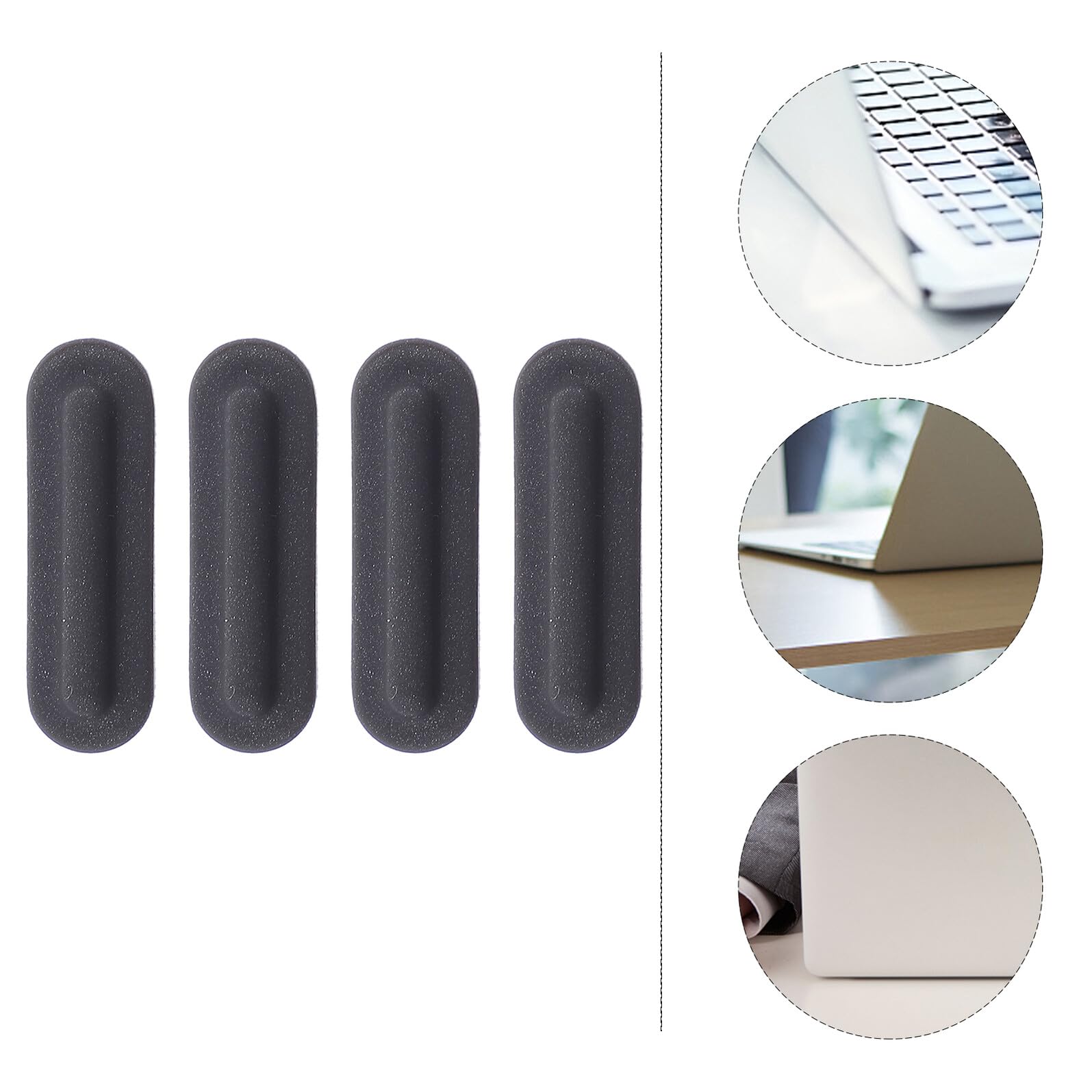Lot de 4 Coussinets Antidérapants en Caoutchouc pour Ordinateur Portable DOITOOL