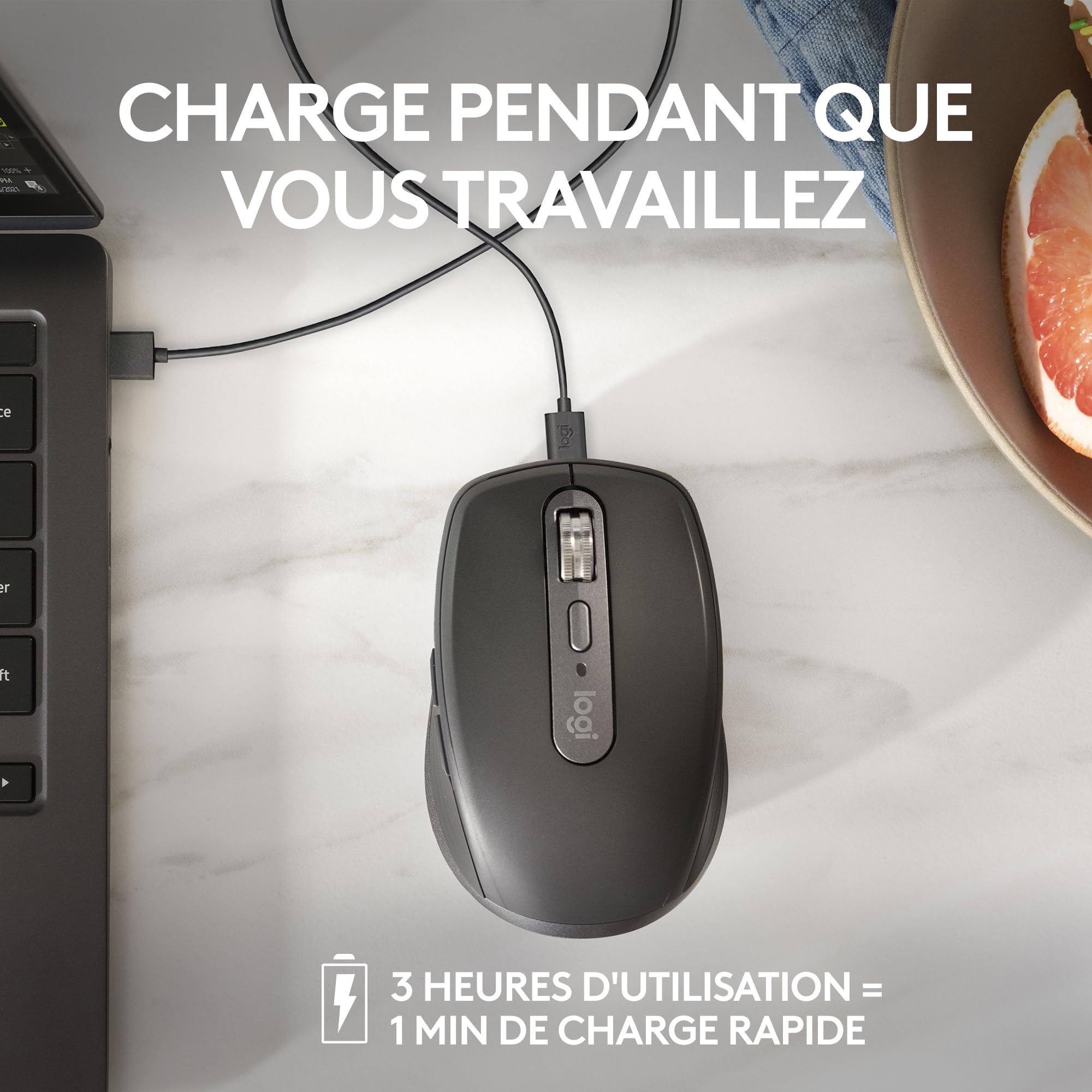 Logitech MX Keys Mini Clavier + MX Anywhere 3S Souris sans Fil