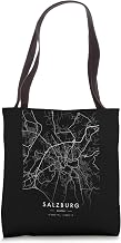 Salzburg Austria Funny City Coordinates Skyline City Map Tote Bag