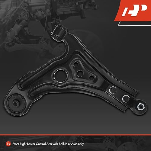 Miniatura 3 de A-Premium Brazo de control inferior delantero derecho, con rótula y buje, compatible con Chevrolet Aveo 04-11, Aveo5 06-11, Suzuki Swift+ 04-09,
