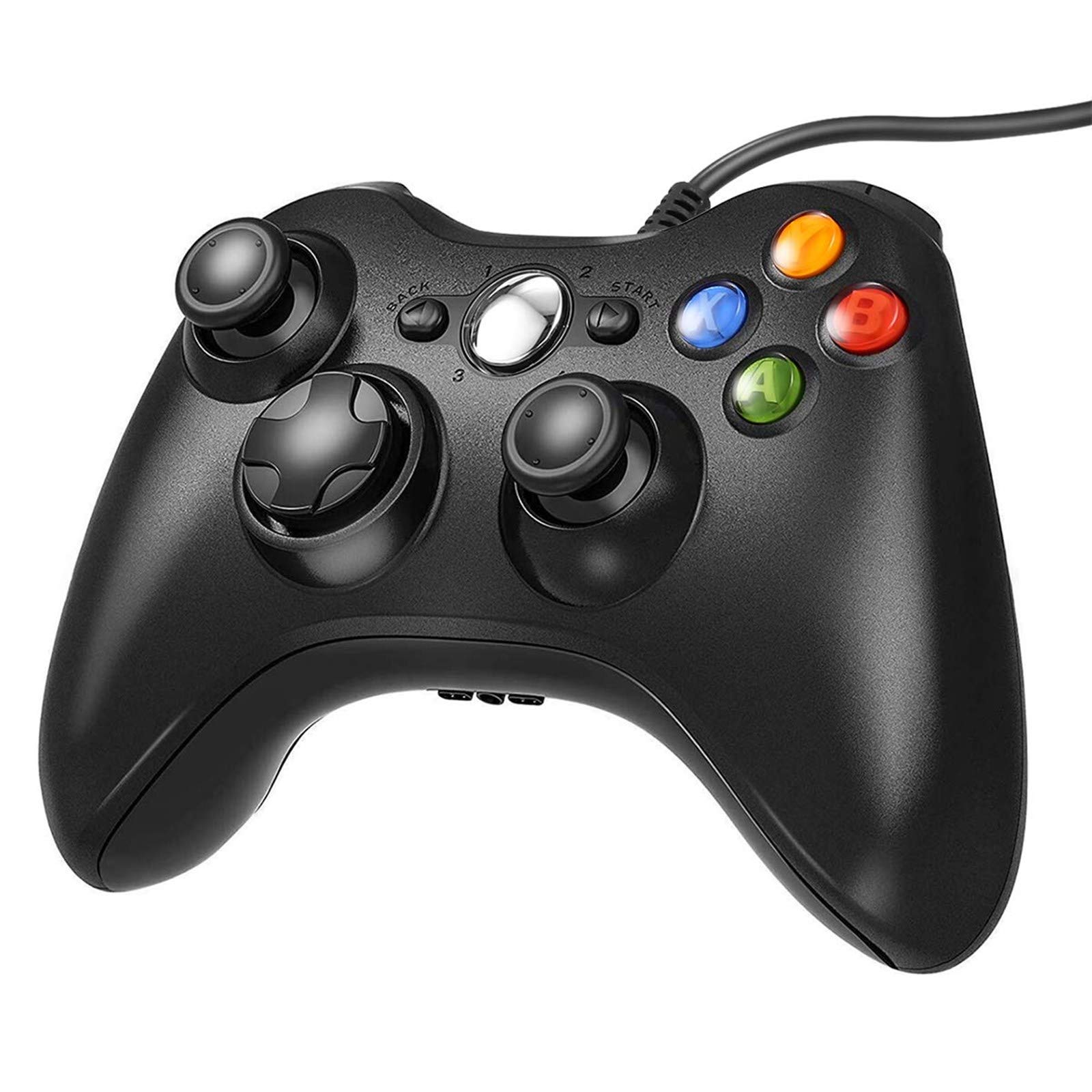 NLYWB Wired Controller,USB Gamepad for Slim/PC,Black