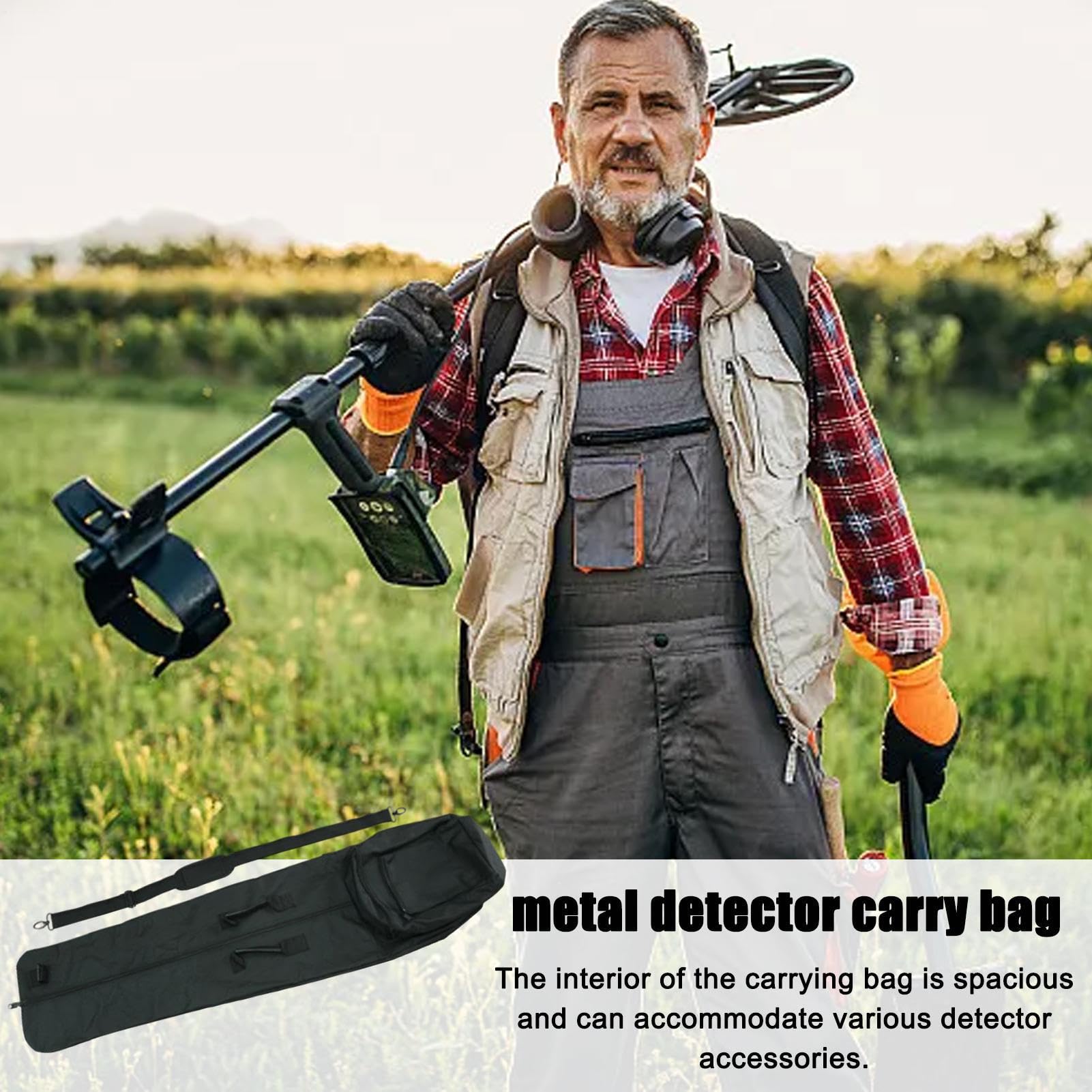 Sac de transport pour détecteur de métaux - 115 cm - Sac à dos de