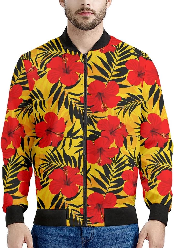 Lights Star Pattern Print Men's Bomber Jacket