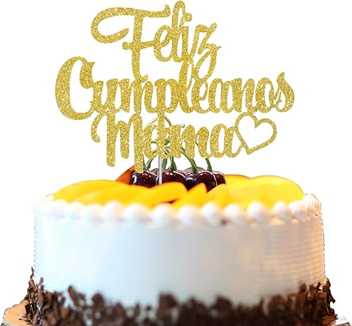Feliz Cumpleanos Mama Cake Topper, Feliz Día de la Madre, suministros de fiesta de cumpleaños para mamá