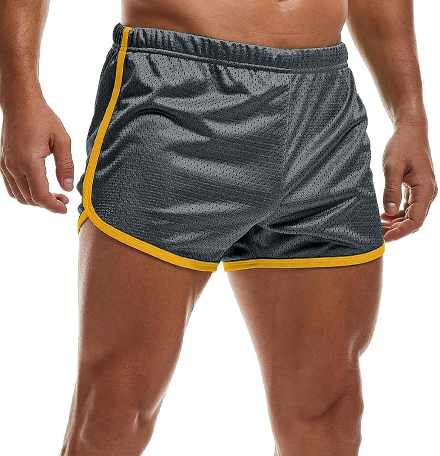 AIMPACT Mens Running Shorts Breathing Workout Gym Booty Short Shorts