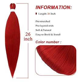Beyond Beauty Braiding Hair pre stretched, Braids Synthetic Fiber Ombre Yaki Texture, Natural Easy Twist Braids Crochet Hair Hot Water Setting hair extensions