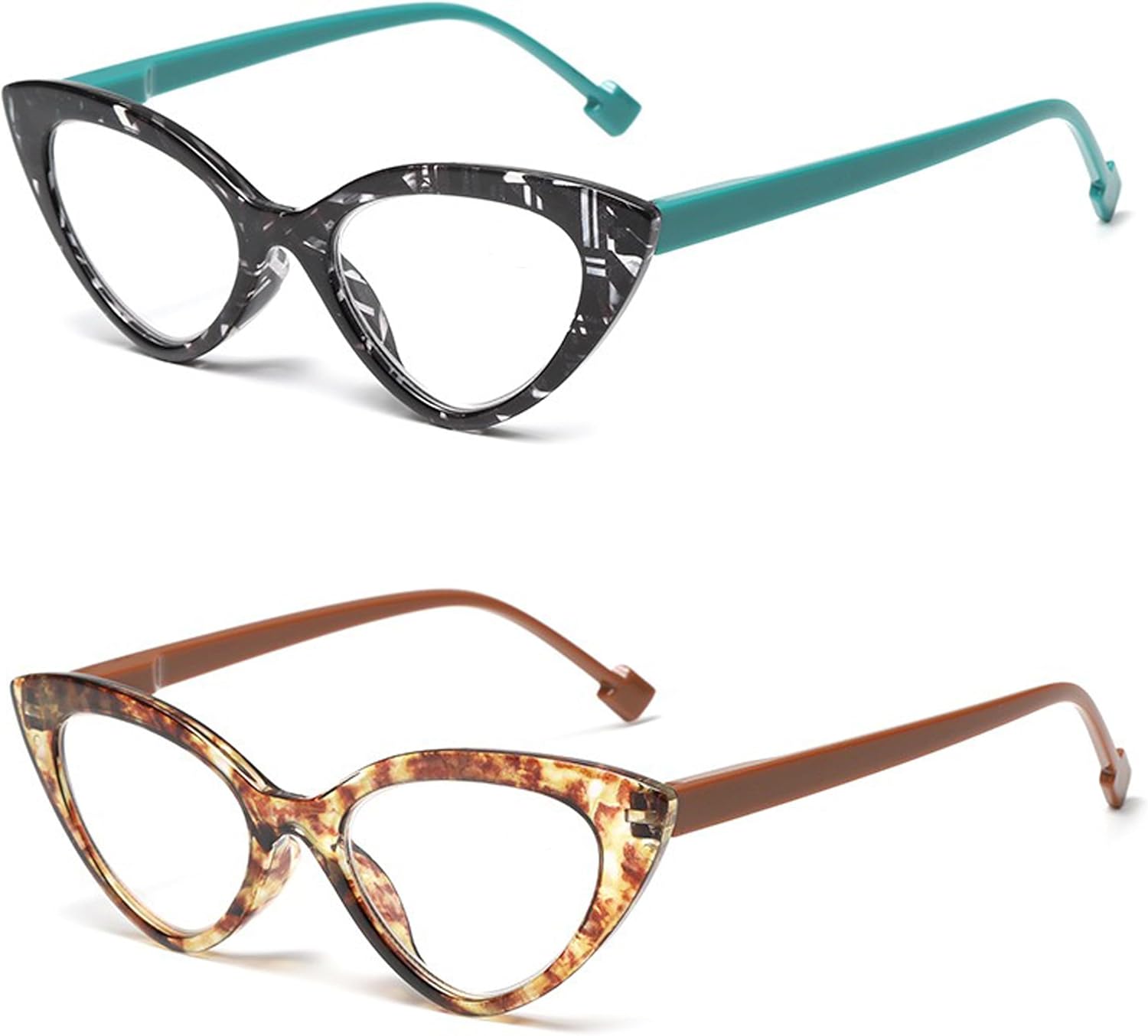 Cat Eye Fashion Reading Glasses for Women Spring Hinge Retro Cute Ladies Computer Readers