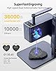 LaserPecker 2 Laser Engraver, Portable Laser Engraving Machine Laser Cutter, High Speed 600mm/s High Precision 0.05mm for Wood Leather Acrylic etc.