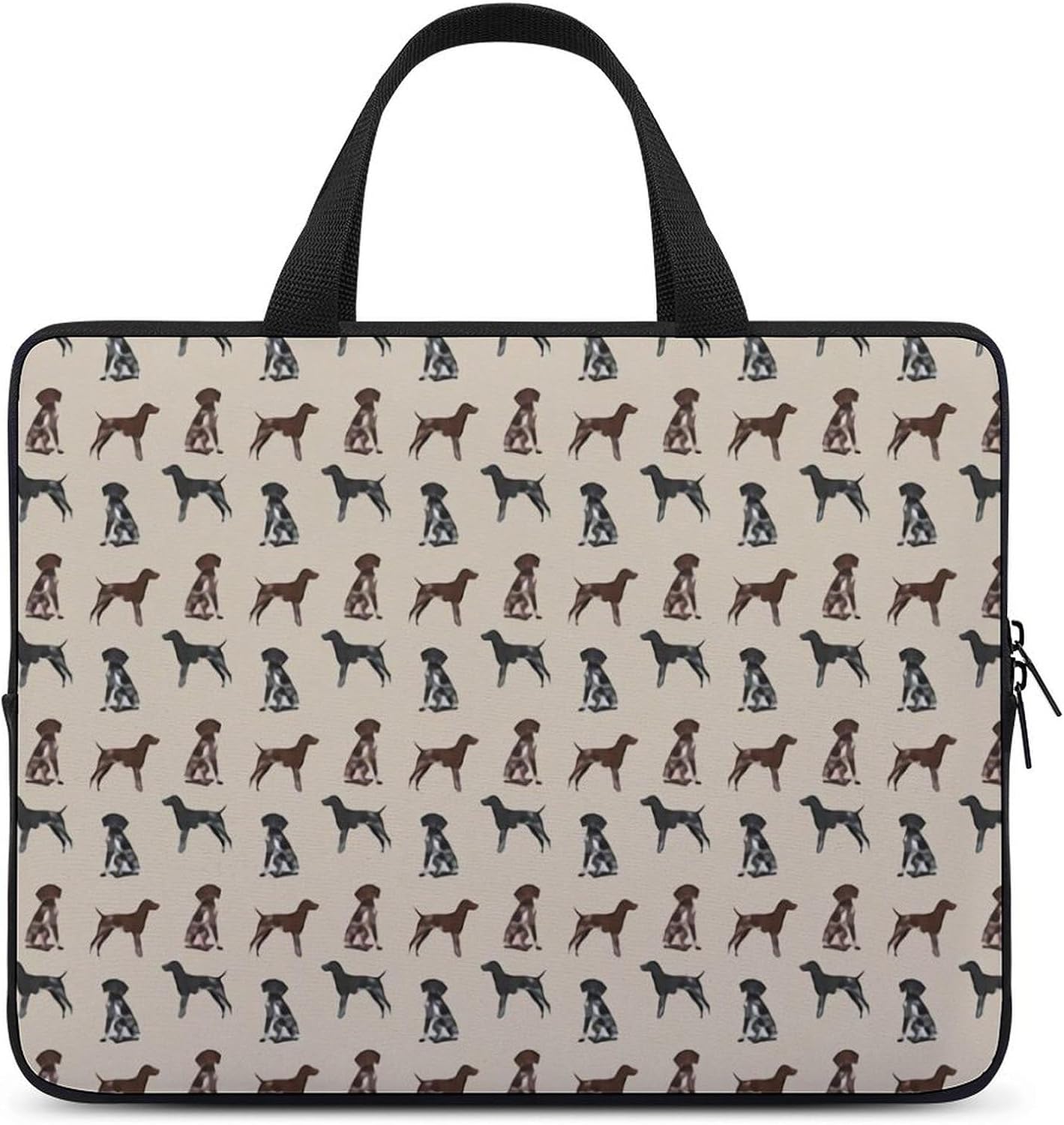 German Shorthaired Pointer Dogs Carrying Laptop Bag Slim Briefcase Computer Case Business Handbag Backpack
