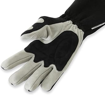 RaceQuip 358603RQP 358 Series Driving Gloves - SFI 3.3/5 - Black/Gray - Medium