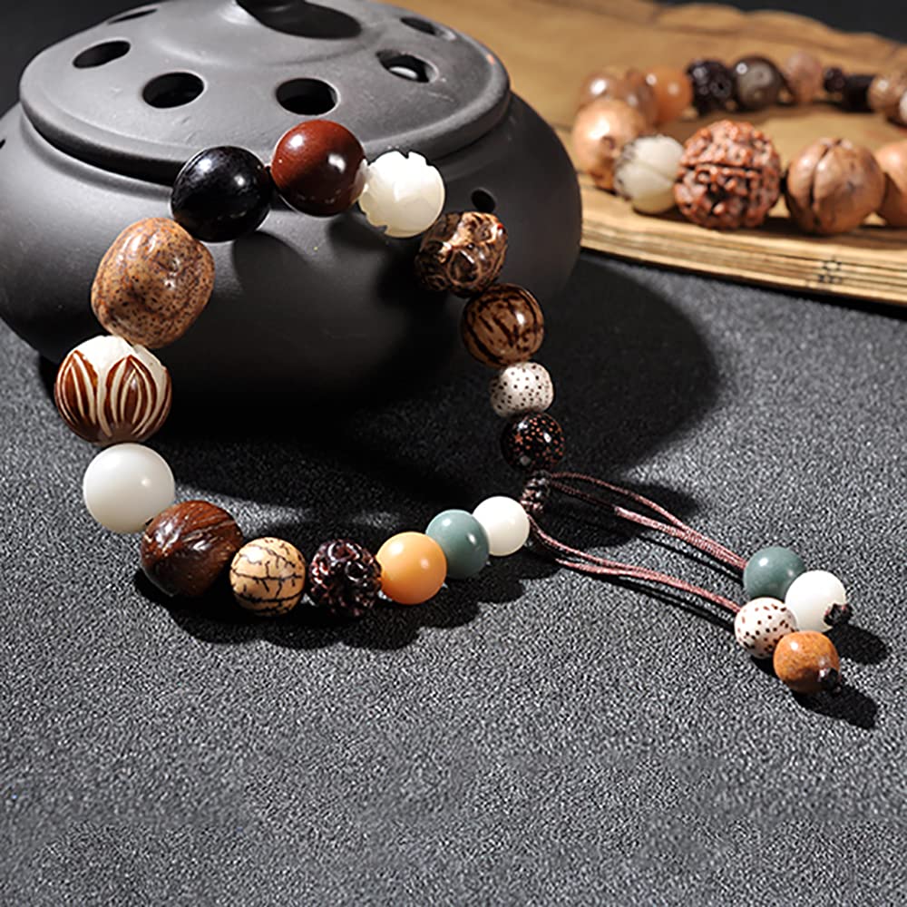 Bracciale Bodhi Naturale, Braccialetto for Meditazione Yoga
