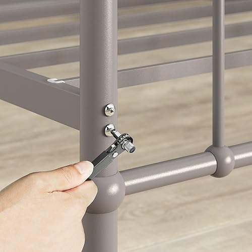 Miniatura 10 de ZINUS Florence - Base de cama con plataforma de metal, base de colchón, no necesita somier, fácil montaje, gris, tamaño individual