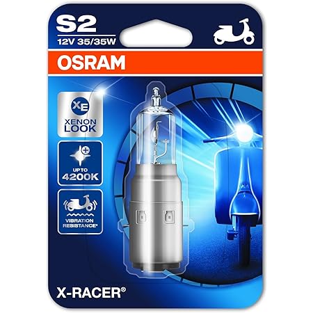 Erato BA20D S2 Motorrad Halogenlampen 35/35W 12V - 2 Stück 5000K Warmweiß