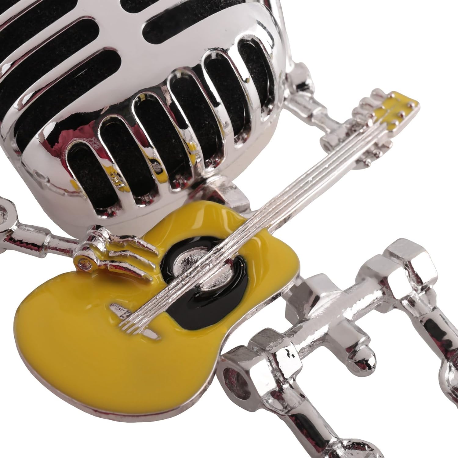 Vintage Microphone Guitar Lamp, Cool Guitar Gifts for Music Lovers and Player, USB Plug in Powered, Retro Decorations for Home, Bar, Office - Image 6