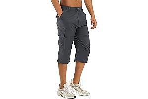 TACVASEN Men's Capri Pants: Conquer Trails and Streets