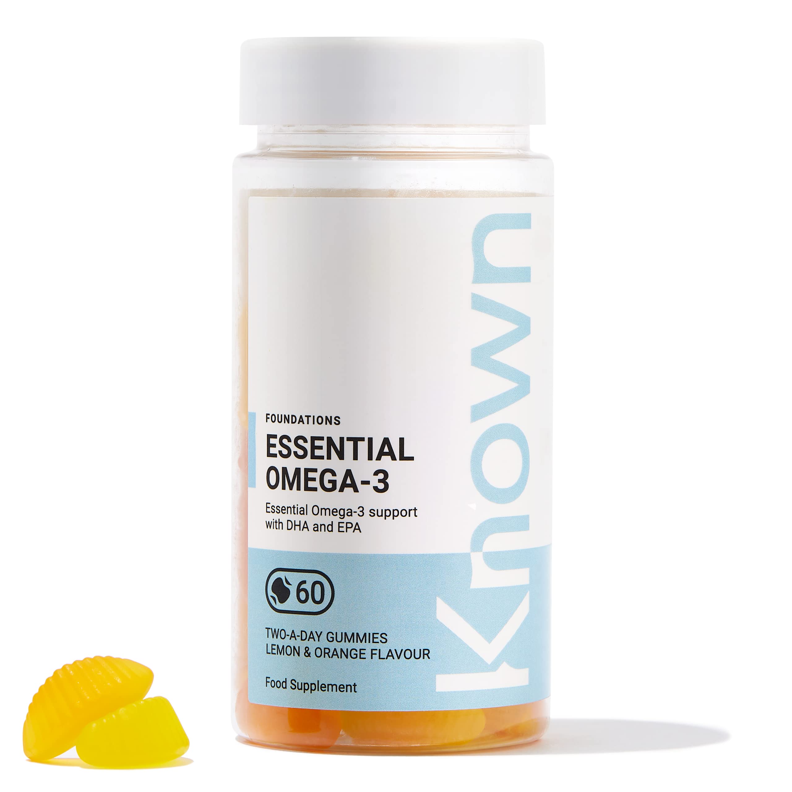 Buy Omega 3 Gummies by Known tion with DHA & EPA 60 TwoaDay Omega 3