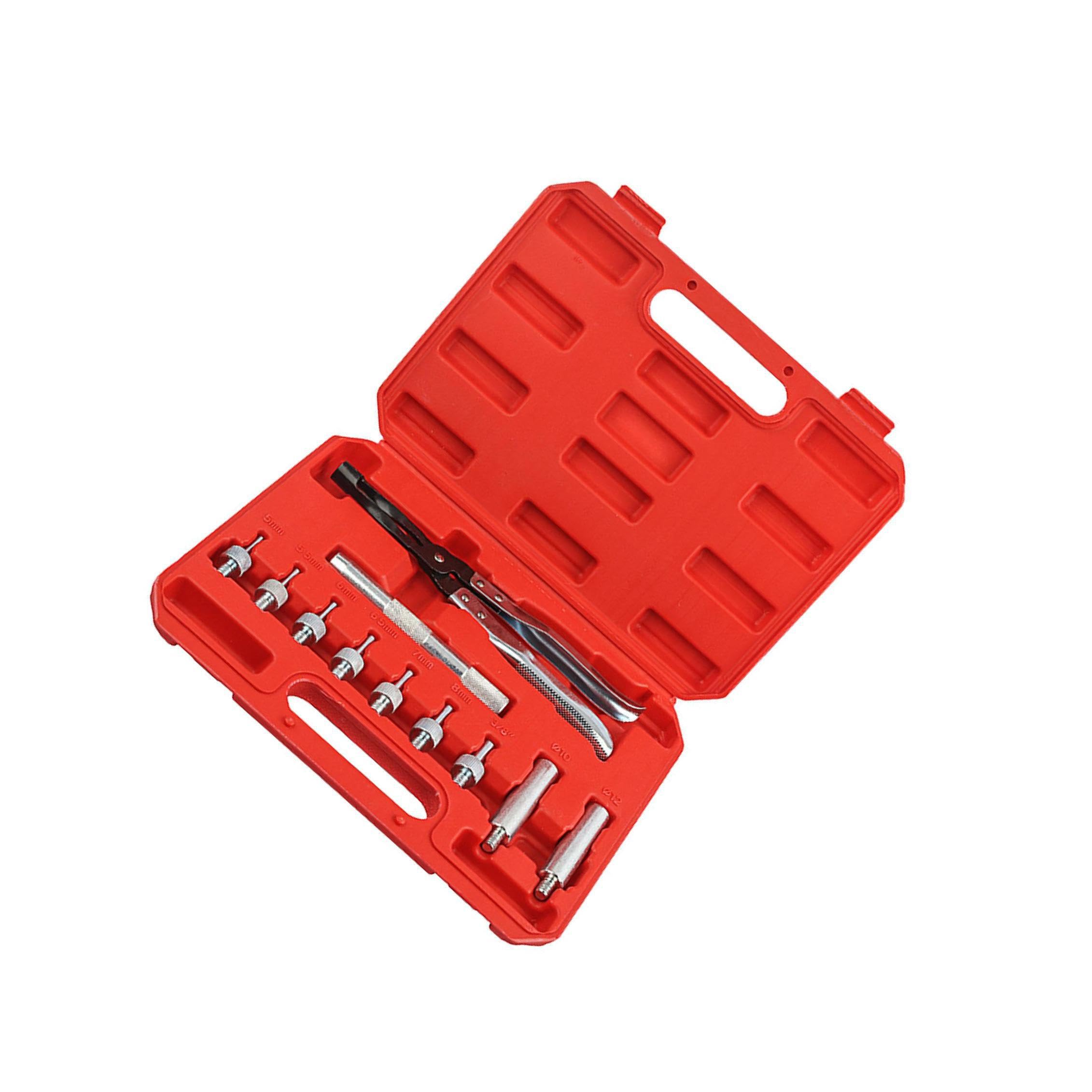 VUIUYOIES Kit d'outils pour Le démontage et la Pose de Joints de Tige soupape - Kit d'outils démontage soupapes argentées, définir Un