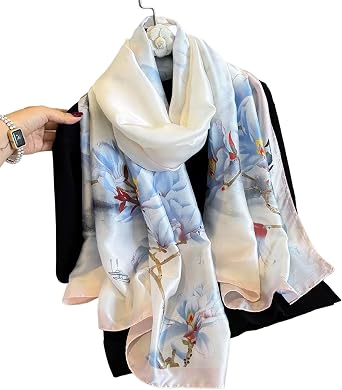 Fashion Scarves Scarf Silk Feeling Scarves Long Lightweight Sunscreen Shawls for Women