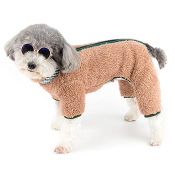 Amazon | ZUNEA 犬服 秋冬 つなぎ ロンパース 小型犬 超小型犬
