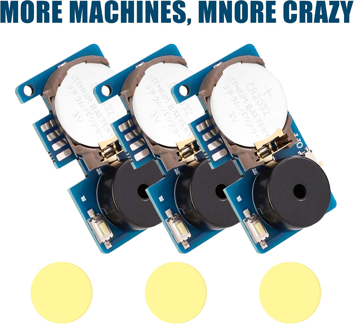 3Pcs Cricket Noise Maker Prank, Beeping for Several Months (Blue) image 3