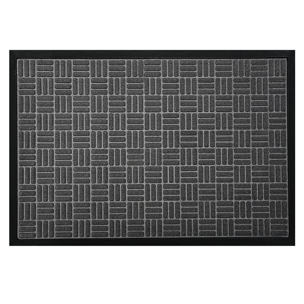 Paillasson anti-poussière gris 60x90 tapis de porte absorbant et antidérapant