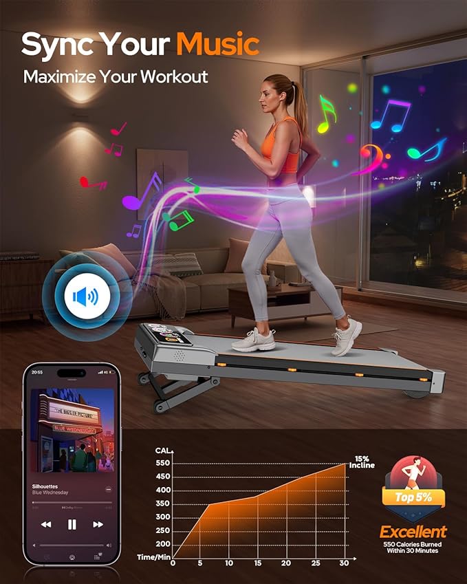 Caminadora Eléctrica Plegable con Inclinación Automática 15% miniatura 2