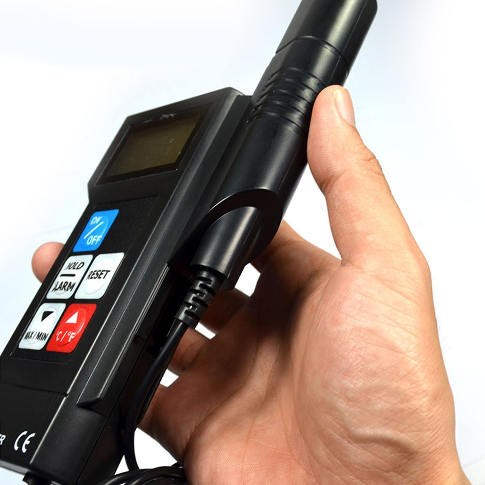 Professionelles Digitales Thermometer mit Fühler Hochpräzises Elektronisches Thermometer Wassertemperatur, EM502C für Lebensmittel Industrie