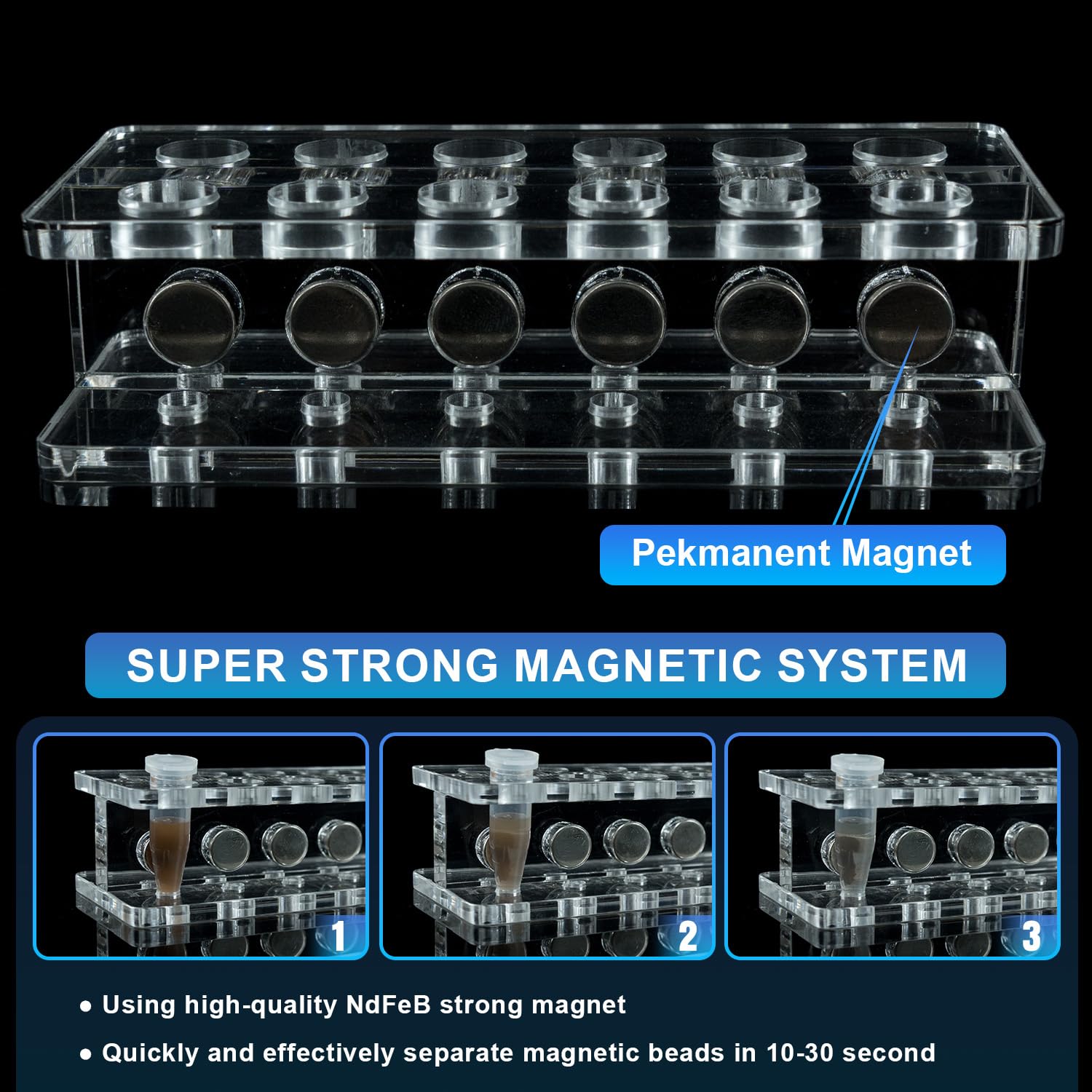 Material Separation Rack Snapklik.com : VISOSCI Compact Magnetic Separation Racks For ...