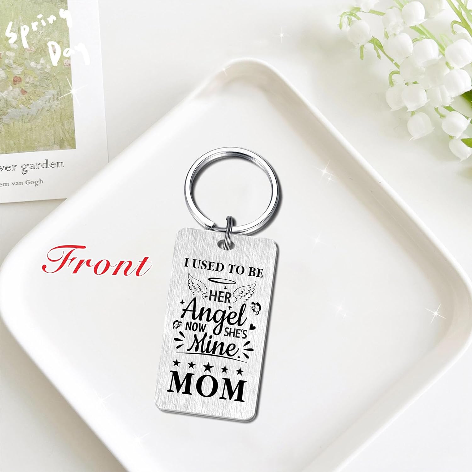 Jzxwan Memorial Gifts for Loss of Mom, Sympathy Keychain for Loss of Mother, Mom Memory Key Chain, Mother Remembrance Gifts Ideas, Grieving Present for Losing Mommy - Image 4