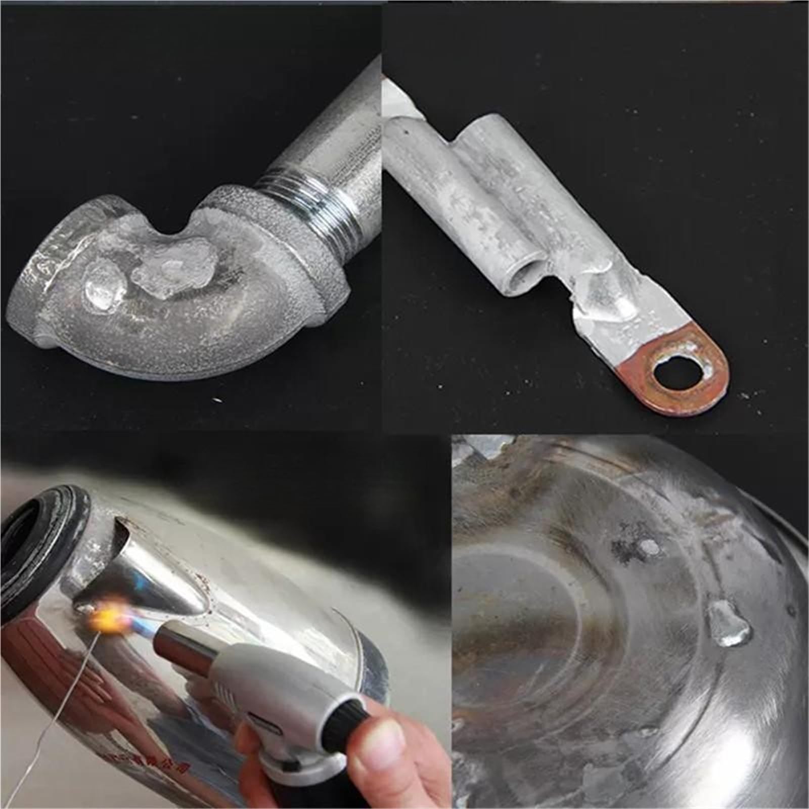 Aluminiowe pręty spawalnicze, pręty spawalnicze, niskotemperaturowy, aluminiowy drut proszkowy, stal, miedź, aluminium, narzędzie do lutowania, bez proszku lutowniczego, 2,0 mm x 330 mm, 20