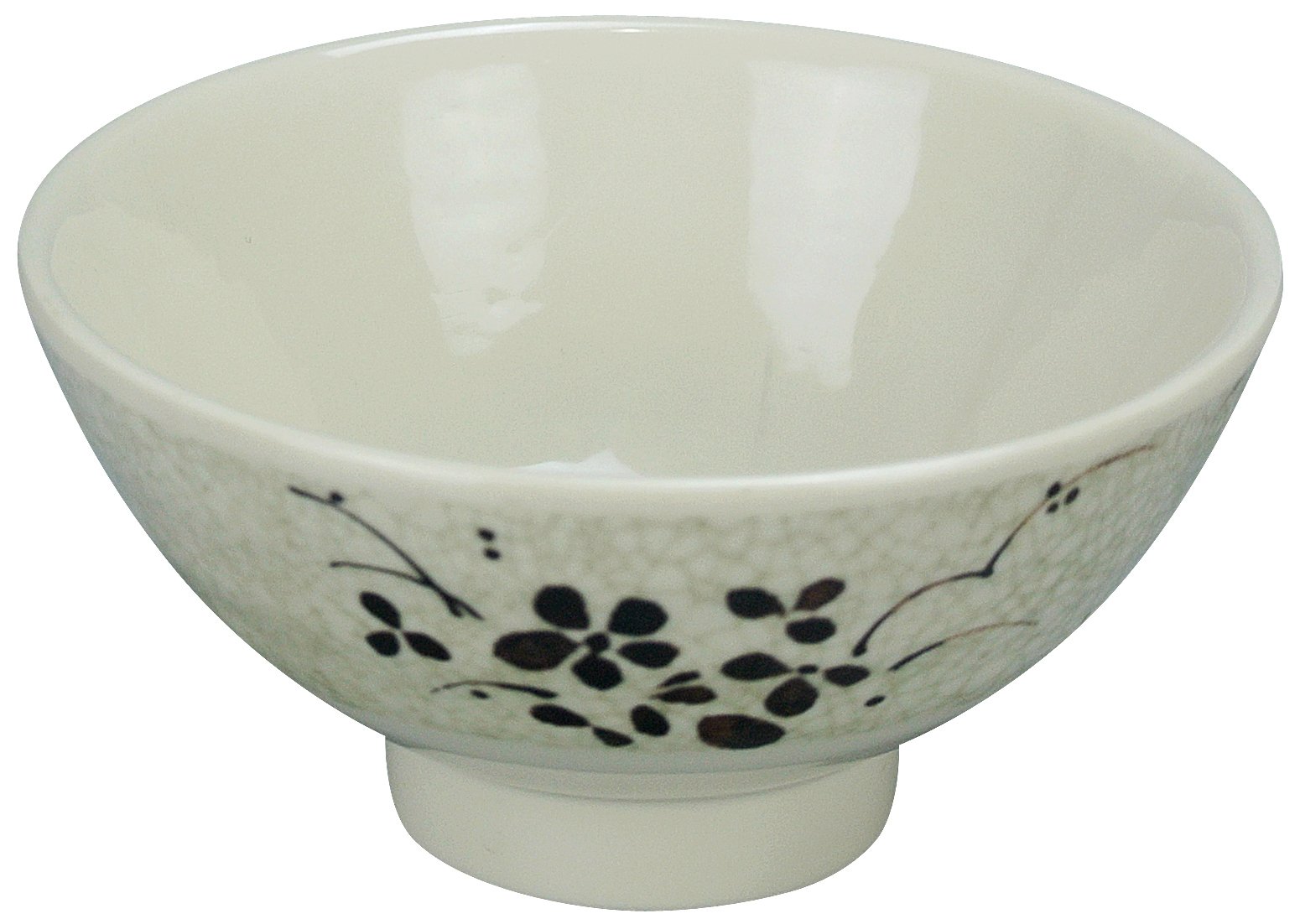 Yanco 10 oz. / 60 / ivory,green Rice Bowls