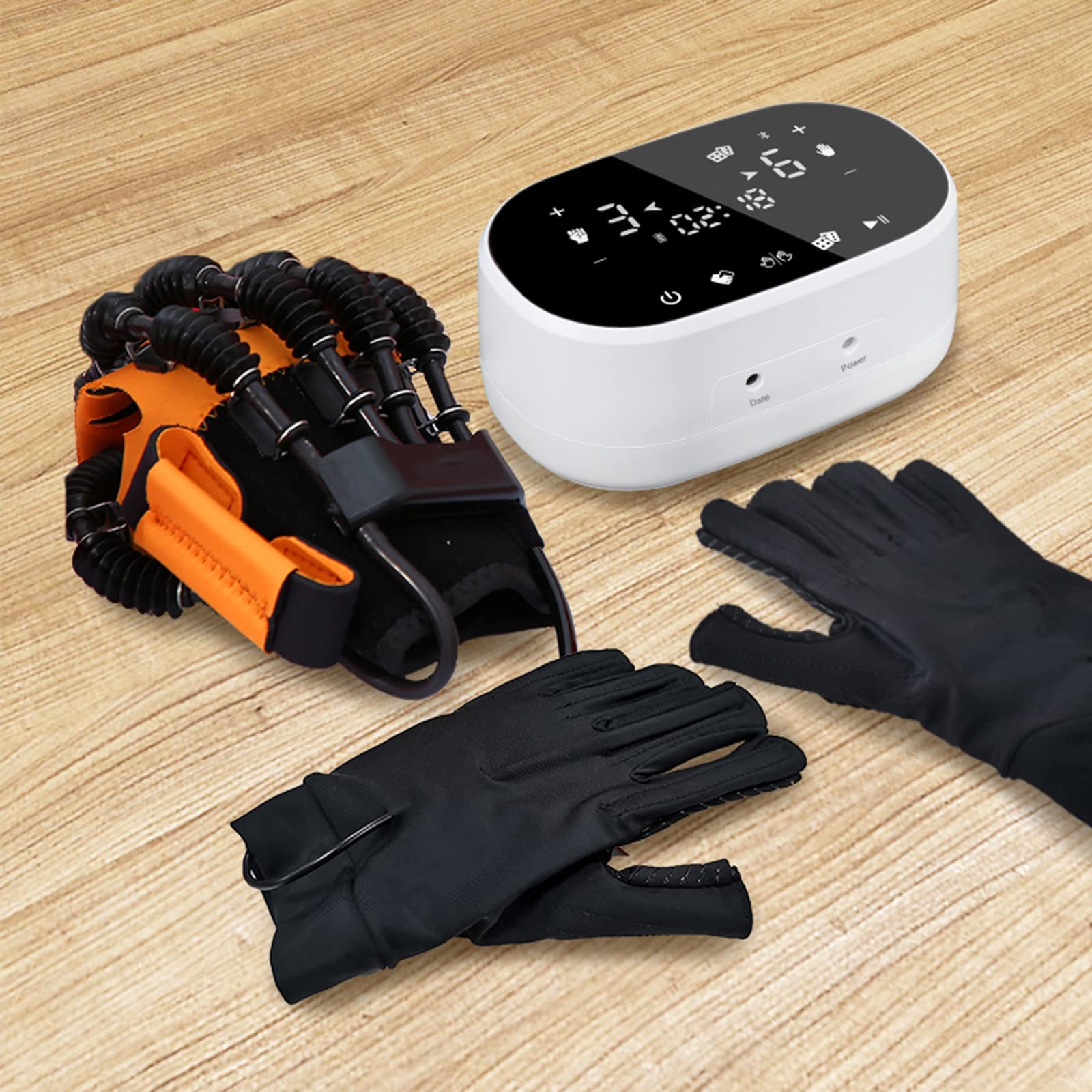 Dispositivo de entrenamiento de dedos de robot de rehabilitación, férula de mano de carrera Dispositivo de rehabilitación de mano de entrenamiento manual Hemiplejía de carrera Entrenador de dedos pa