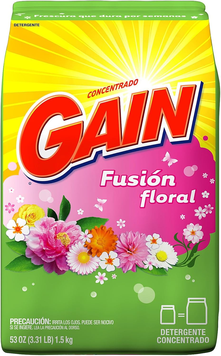 Gain Powder DetergentFloral Fusion 34 Loads